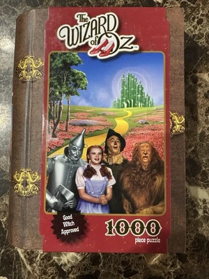 El Mago de Oz Clásico Película Coleccionista Libro Caja 1000 Piezas Rompecabezas NUEVO Foto 1 de 3