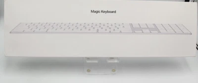 Apple Magic Keyboard with Numeric Keypad Silver MQ052LL/A Wireless A1843 white - Image 1 of 4