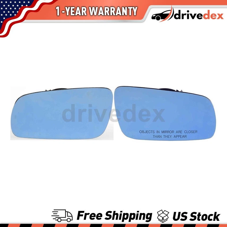 Pair Dorman - HELP Door Mirror Glass Fits 2000 2001 2002 1999 Volkswagen Cabrio - Image 1 of 4