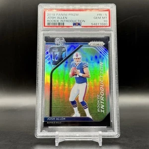2018 Panini Prizm Rookie Introduction Josh Allen Silver PSA 10 Buffalo Bills - Bild 1 von 3