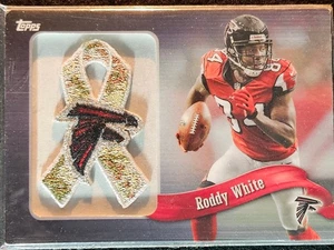 2013 Topps Camo Team Patch Ribbon #PR-RW Roddy White Salute to Service Free Ship - Picture 1 of 2