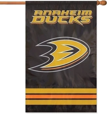 Anaheim Ducks Premium 2-Sided Banner Flag Embroidered 28x44 Outdoor - Image 1 of 2