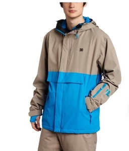 DC Mens Paoli 13 Jacket Snowboarding XL Color Block Breathable Hooded Ski - Picture 1 of 12