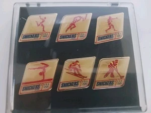 1992 Barcelona Olympics, US Team Set of Six Snickers Collectors Pin New in case - Picture 1 of 5