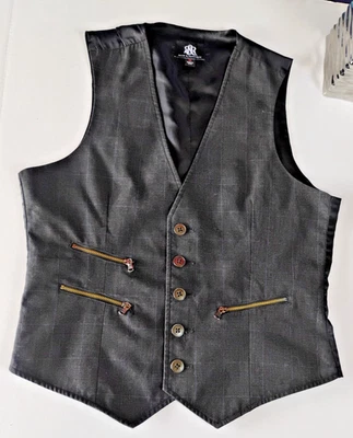 CHALECO HOMBRE ROCK & REPUBLIC MEDIANO GRIS ESPIGA 3 BOLSILLOS CREMALLERA AJUSTABLE Foto 1 de 4