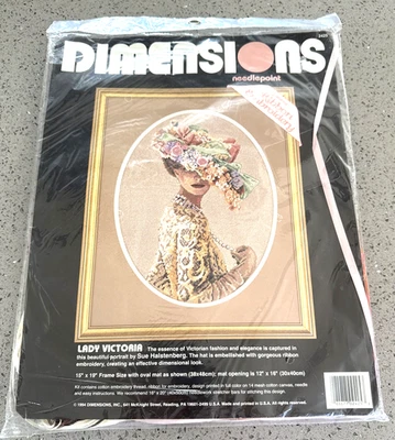 LADY VICTORIA - Dimensiones Años 90 Vintage - KIT PUNTA AGUJA 15x19" Precintado Foto 1 de 4
