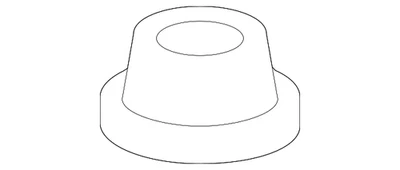 Aislador inferior radiador genuino Honda CR-V Fit Civic Prelude 74172-SS0-000 Foto 1 de 2