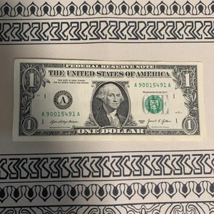 2021 BIRTHDAY Note $1 One Dollar Bill October 9 1945 - Picture 1 of 8