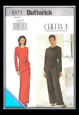 Butterick 3371 ©2002 Women's Plus Cut Pattern sz: 20-24 Pants Top - Image 1 of 2
