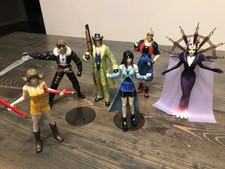 1999 Bandai 6 Final Fantasy VIII Figure Lot - Squall Zell Rinoa Selphie