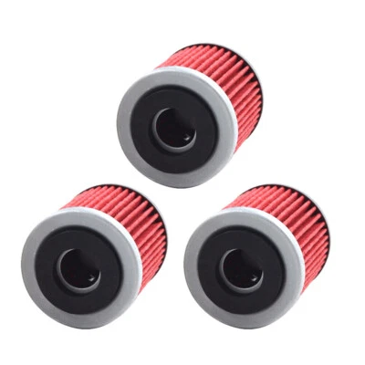 For Yamaha TTR225 TTR230 TW200 XT125 XT200 XT225 XT350 3-Pack Oil Filter Filters - Image 1 of 4