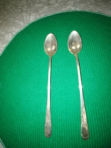 1936 WM RODGERS SILVERWARE IS SPOONS 2 BELOVED PATTERN - Picture 1 of 5
