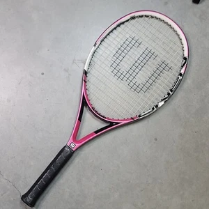 Wilson Hope Nano Carbon Tennis Racquet Pink Breast Cancer L1 4 1/8 - Picture 1 of 9