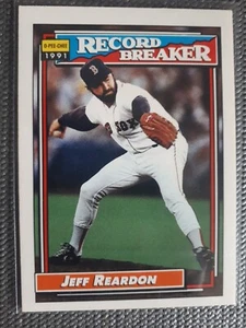 Baseball Card O-Pee-Chee 1991 Jeff Reardon Red sox - Photo 1 sur 5
