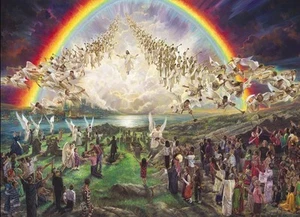 Nathan Greene THE BLESSED HOPE Second Coming of Christ SMALL 17x25 S/N CANVAS - Picture 1 of 1