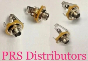1/4" 6.35mm Female Panel mount Solder Plug Guitar DJ Mixer Amp Microphone 4 Pcs - Picture 1 of 3