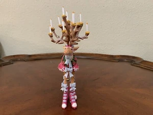 Patience Brewster Dash Away Donna 7" Christmas Ornament Reindeer Candles - Imagen 1 de 12