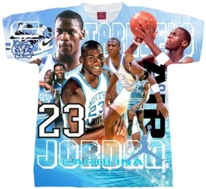 MJ Tar Heels T-shirt, North Carolina University, UNC Tee, - Picture 1 of 4