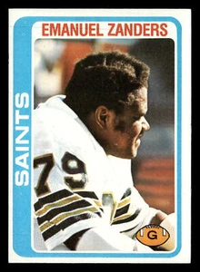 1978 Topps Emanuel Zanders #218 EX New Orleans Saints - Picture 1 of 2