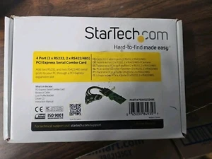 StarTech 4 Port PCI Express PCIe Serial Combo Card 2 x RS232 2 x RS422 / RS485 - Picture 1 of 3