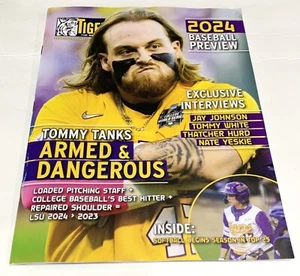 February 2024 TIGER RAG Magazine LSU BASEBALL PREVIEW Tommy Tanks JOHNSON White - Picture 1 of 1