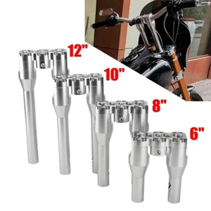 Club Style Motorcycle 6"+1" 8"+1" 10"+1" 12"+1" Rise Risers Kit For 1" Handlebar - Picture 1 of 36