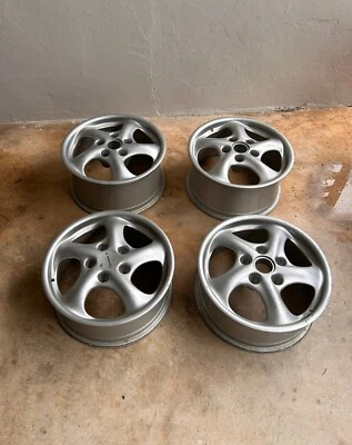 Porsche Boxster 986 911 996 OEM 17” Original Factory Wheels (SET OF 4) - Image 1 of 4