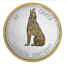Canada 2017 50 Cents - Howling Wolf Big Coin - 5 oz. Fine Silver