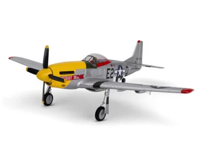 E-flite UMX P-51D Mustang "Detroit Miss" Basic BNF Electric Airplane (493mm) - Image 1 of 4