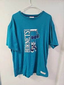 Charlotte Hornets NBA Mitchell And Ness T-Shirt Mens Size 52 XXL - Picture 1 of 8
