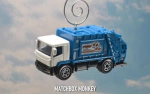 White PNW Garbage Trash Refuse Truck Custom Christmas Ornament Waste Management - Picture 1 of 11