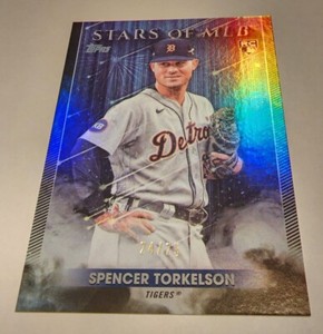 Spencer Torkelson 2022 Topps Update Stars of MLB Black Parallel Refractor #24/25