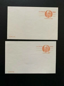 US SCOTT #UX74 and UX75 MNH POSTAL CARDS JOHN HANCOCK - Picture 1 of 1