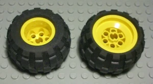Lego Rad 43,2x28 S Reifen mit Gelber Felge 2 Stück                      (2782) - Bild 1 von 1