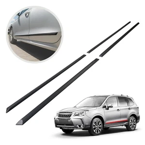 FOR SUBARU FORESTER IV 2013-2018 SUV SIDE MOULDINGS DOOR PROTECTION ABS - Picture 1 of 7