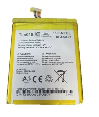 Internal Battery TLP018 3.7V For Alcatel One Touch iDol Ultra Replacement - Image 1 of 4