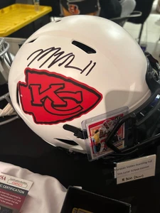 FULL SIZE Cheifs Lunar Eclipse Signed Helmet Marquez Valdes-Scantling - Picture 1 of 5