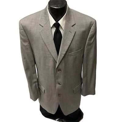 Abrigo Deportivo Ralph Lauren Para Hombre Gris Plateado 3 BTN Chaqueta Lana MODERNO Blazer 42 L Foto 1 de 4