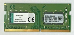 Kingston KCP421SS8/8 PC4-17000 DDR4 2133MHz 260Pin 8GB SODIMM DDR4 SDRAM - Picture 1 of 1