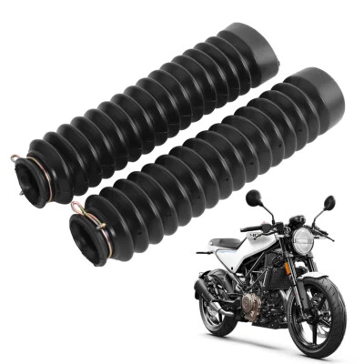 2 uds juego de fuelles Black Fork Boots horquilla fuelles fuelles de goma protección de motocicleta - Imagen 1 de 4