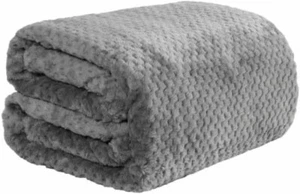 Dreamscene luxury waffle honeycomb soft throw over sofa bed blanket - Picture 1 of 9