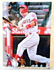 2020 Mike Trout Topps UK Edition card #1.....Los Angeles Angels