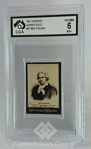 1901 Ogden's Guinea Gold Beethoven Card Graded 6