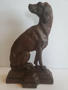 Cast Iron Hunting Dog Door Stop. 14" tall. 8lbs 14oz. - Picture 1 of 7