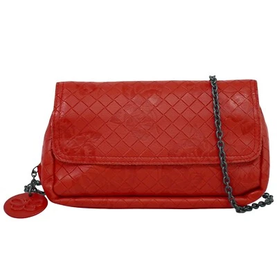 Bolso Bandolera Bottega Veneta Cuero Mariposa Rojo Foto 1 de 4