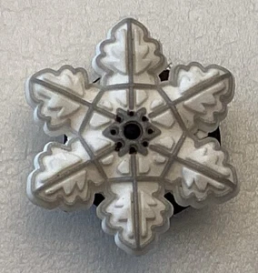 6 Point Snowflake - AUTHENTIC JIBBITZ SHOE CHARM FIT CROCS HOLES - Picture 1 of 3