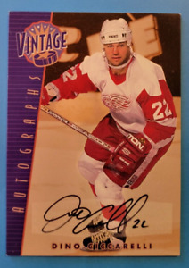 2001-02 Be A Player Signature Series Vintage Autograph - Dino Ciccarelli #VA-28