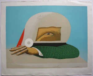 Horst Antes (1936) Retrato enmascarado Litografía en color original firmada 1975 - Imagen 1 de 7