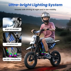 Kinder Crossbike Elektro Kindermotorrad Motocrossbike 5+Jahre mit Bluetooth DE - Bild 1 von 23