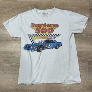 Daytona 500 Shirt Herren Medium weiß NASCAR Racing Graphic Tee Kurzarm - Bild 1 von 5
